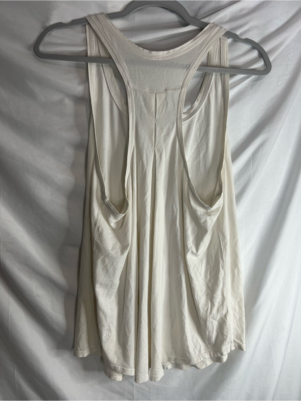 lululemon athletica Cream Racerback Flow Tank